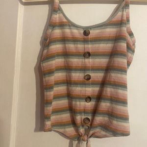 American eagle button down tank top